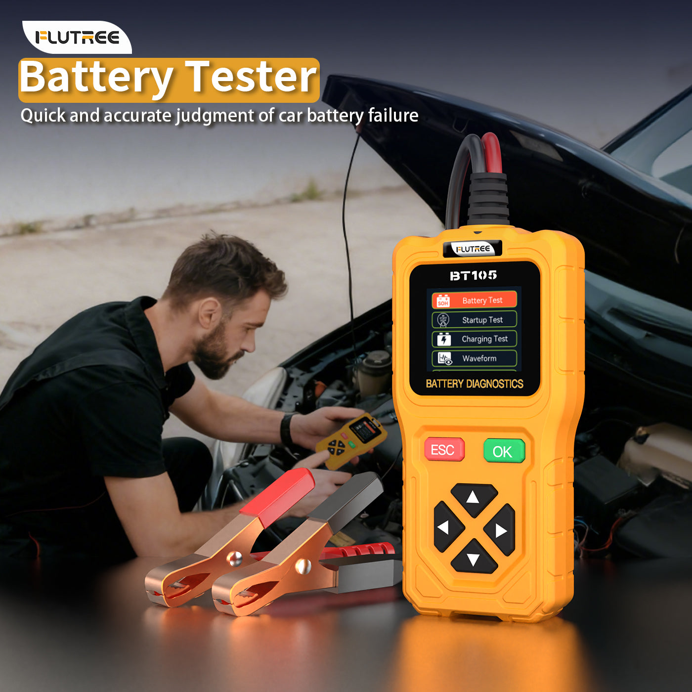 BT105 12V/24V Battery Diagnostic Tool