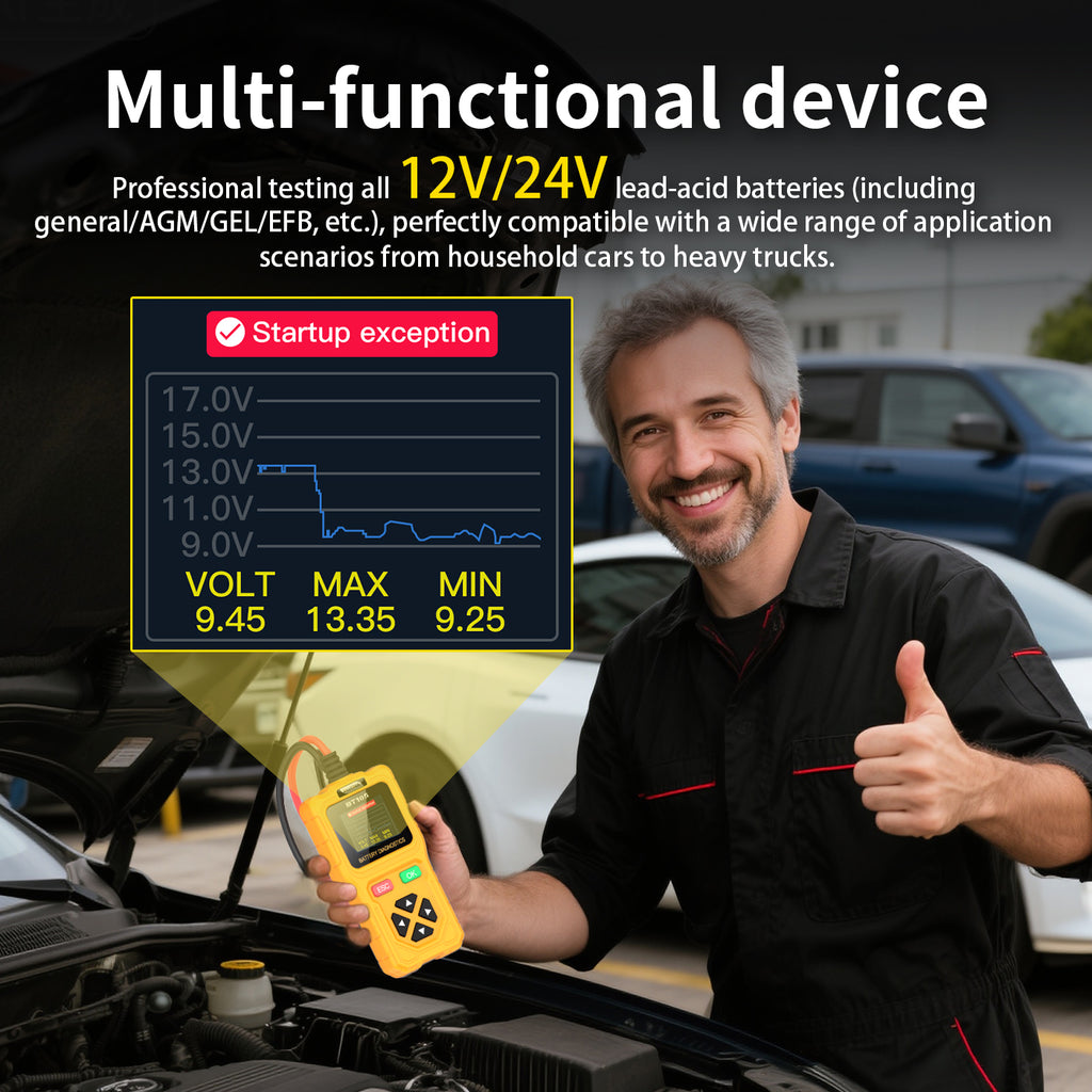 BT105 12V/24V Battery Diagnostic Tool