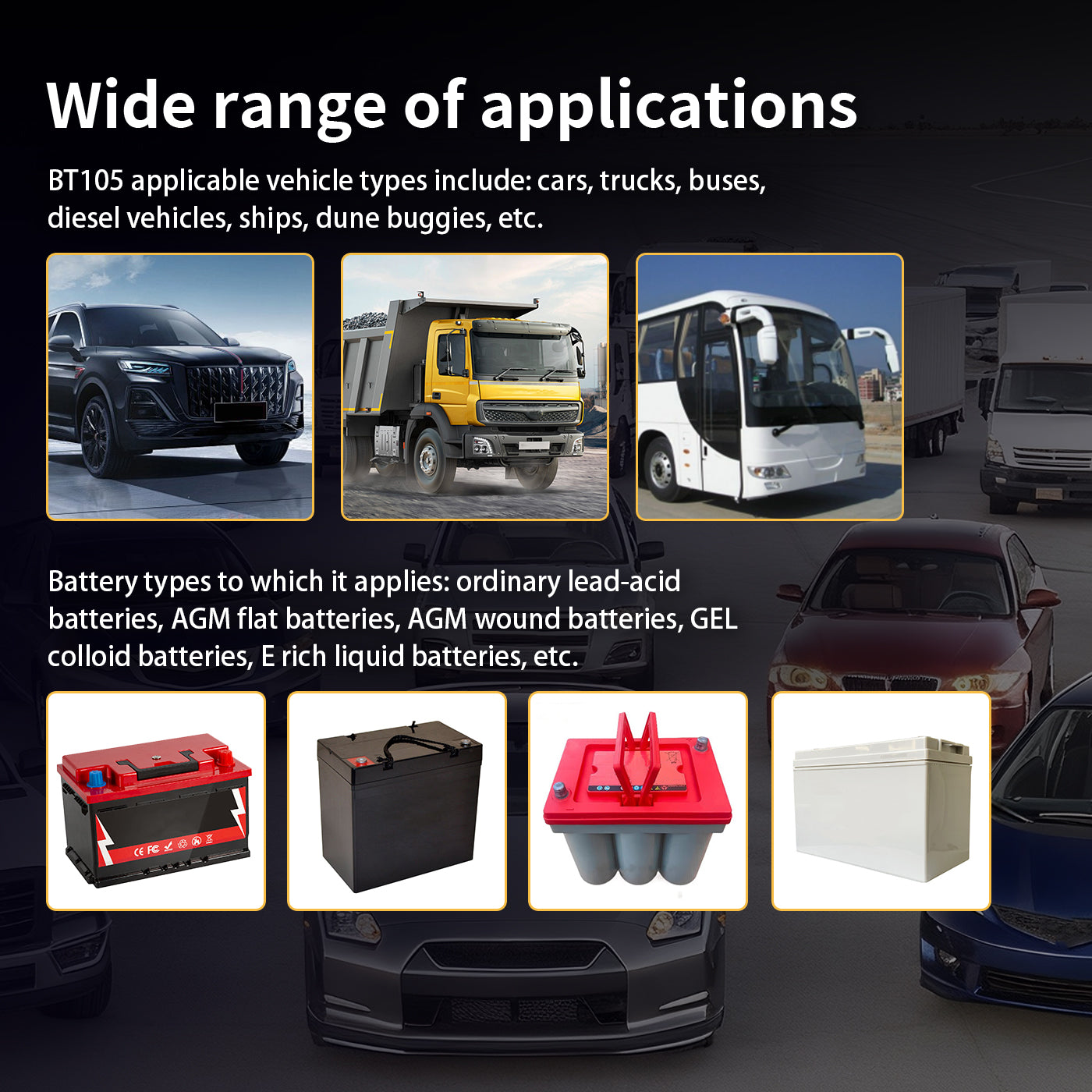 BT105 12V/24V Battery Diagnostic Tool