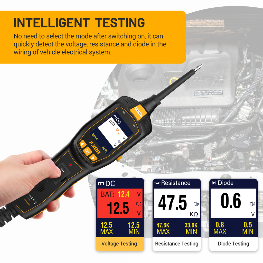 FLUTREE P300 Vehicle Electrical System Tester