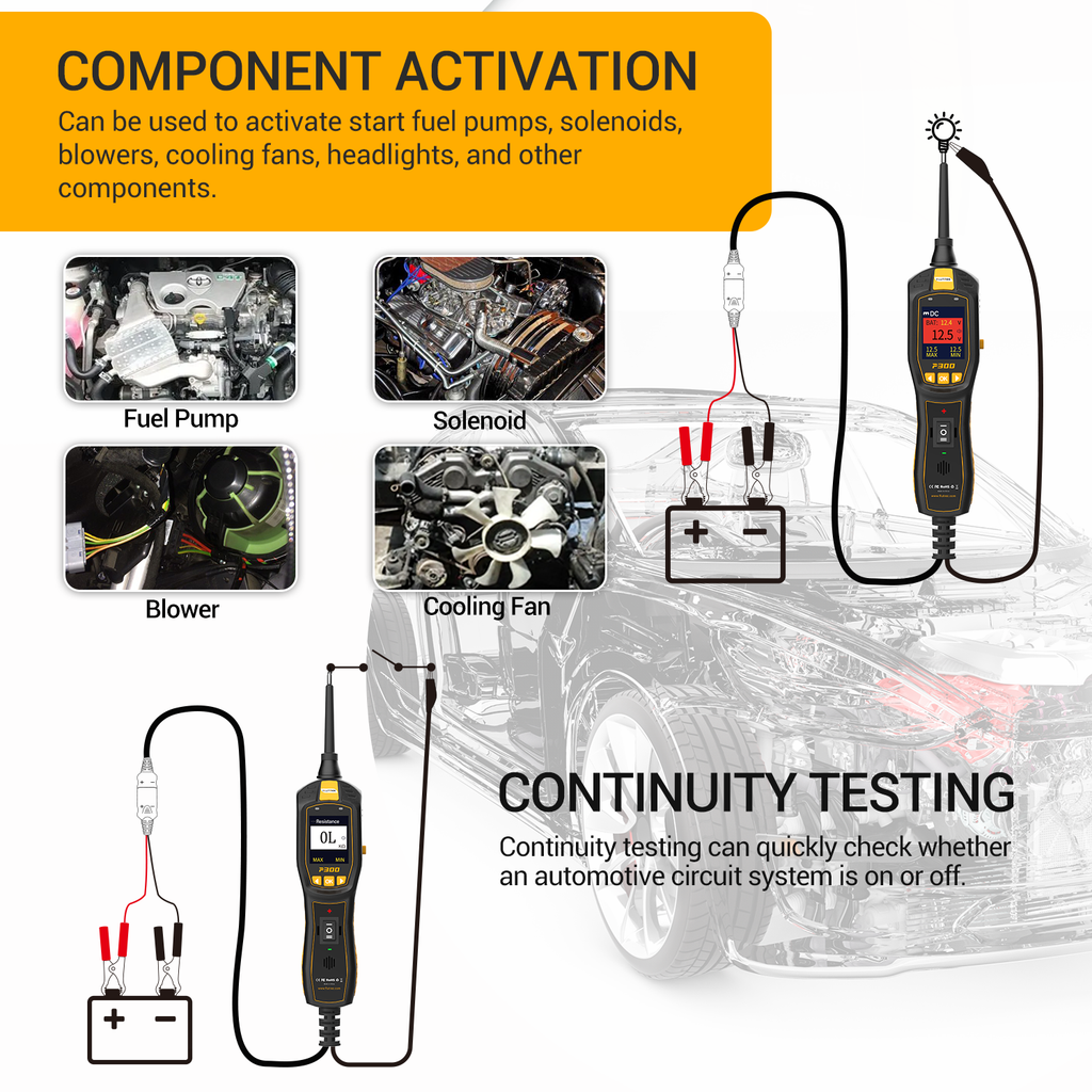 FLUTREE P300 Vehicle Electrical System Tester
