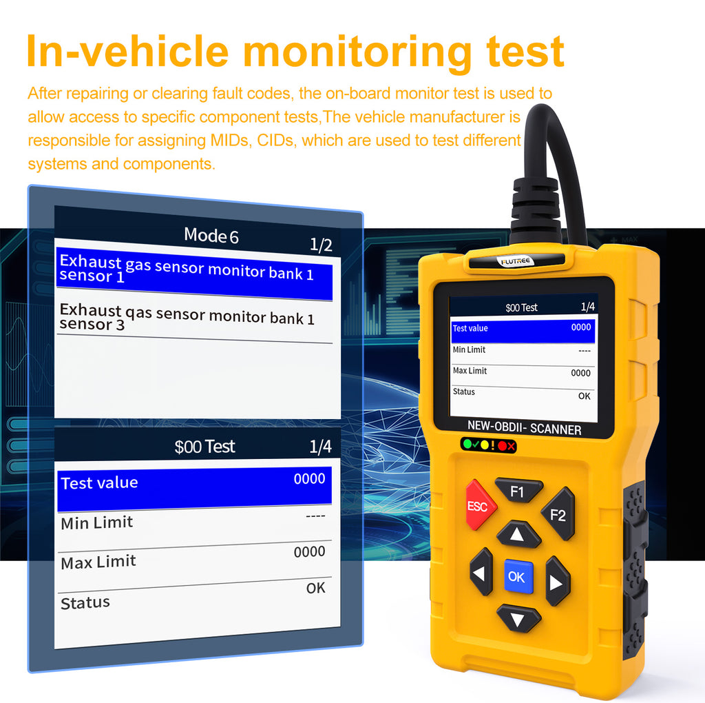 FLUTREE T600 Professional OBDII Car Scanner