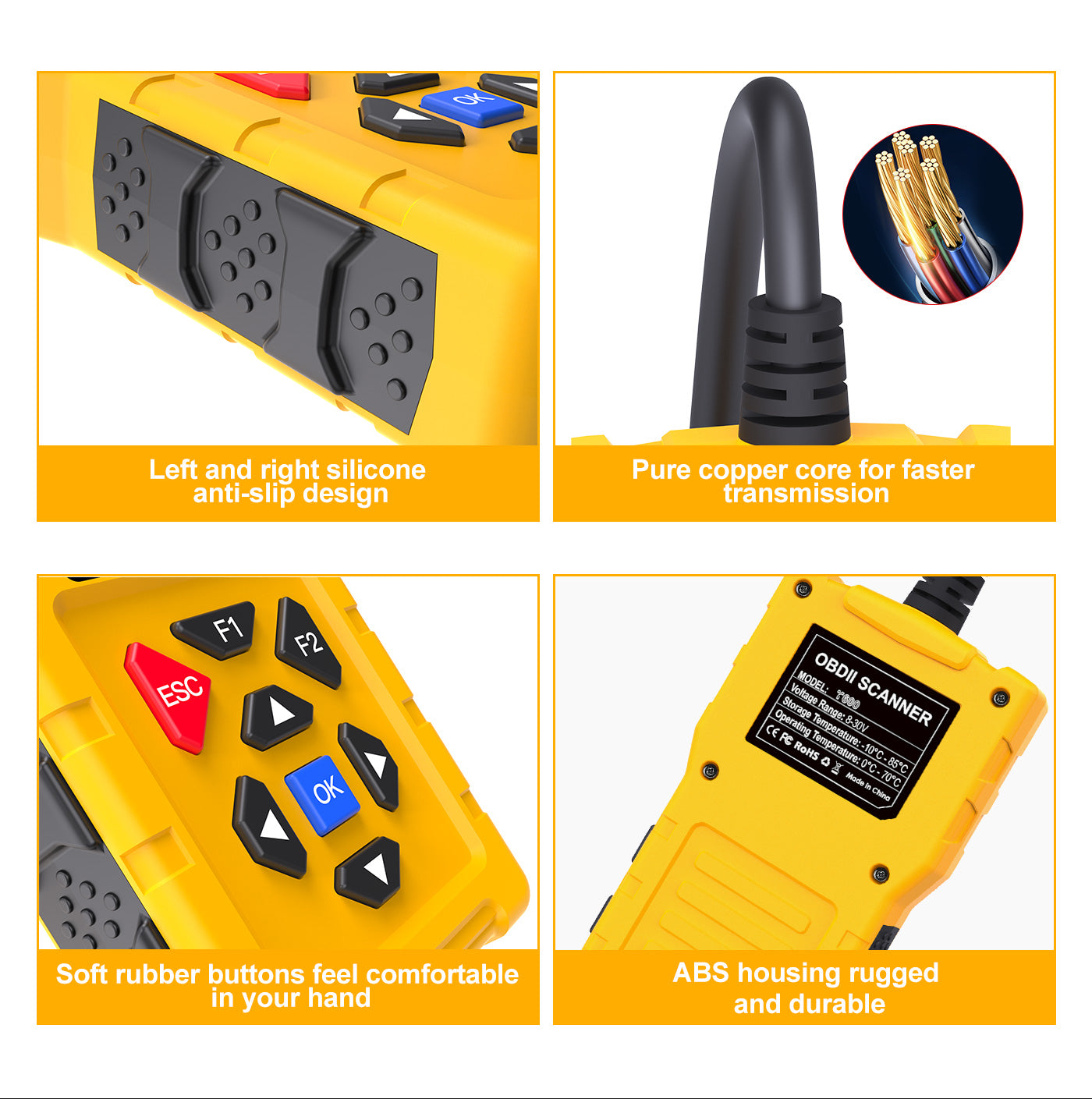 FLUTREE T600 Professional OBDII Car Scanner